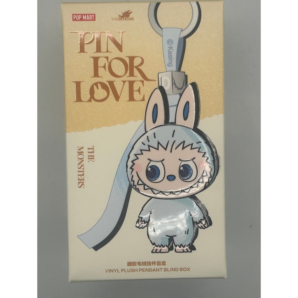 Pop Mart The Monsters Pin for Love Vinyl Plush Pendant Blind Box #434